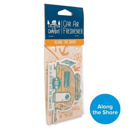 Camco LIFE IS BETTER AT THE CAMPSITE AIR FRESHENER, ALONG THE SHORE 53363